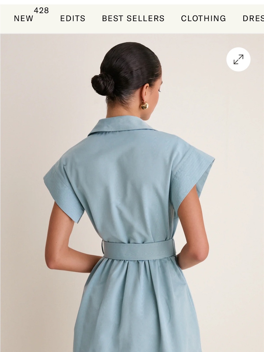 Tuckernuck Slate Blue Mini Chloe Dress - Picture 3 of 6